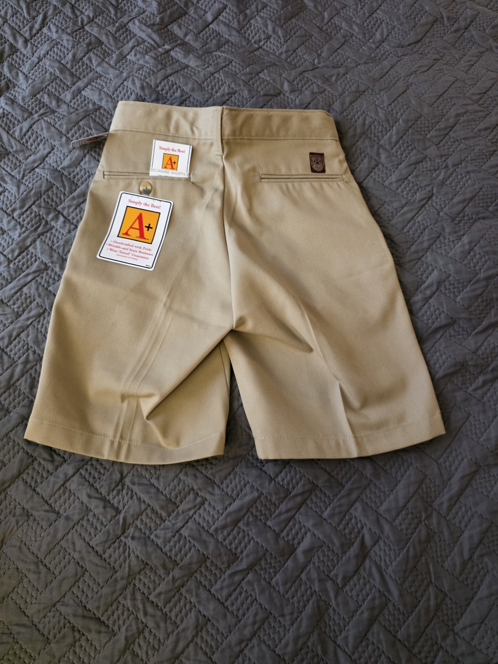 Boys Khaki School Uniform Pants (1 Pair) & Shorts (2 Pair) - Picture 3 of 8